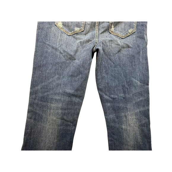 Sam Edelman Womens Stiletto Crop Boot Jeans Size 14/32 High Rise Blue Denim - Picture 15 of 16